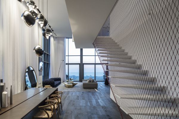 頂層公寓辦公室設計的豪華性